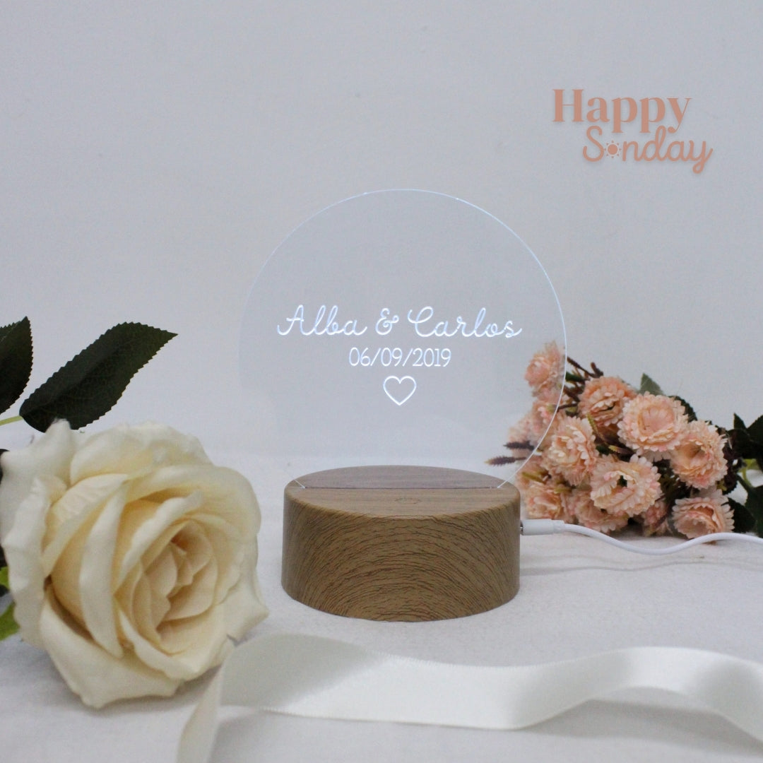 Lámpara sencilla personalizada