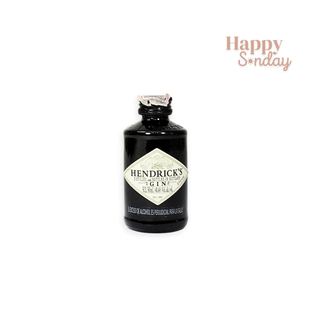Botella mini ginebra hendricks