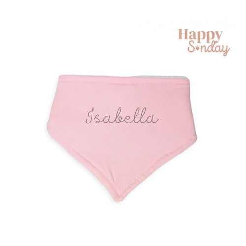 Babero rosado personalizado