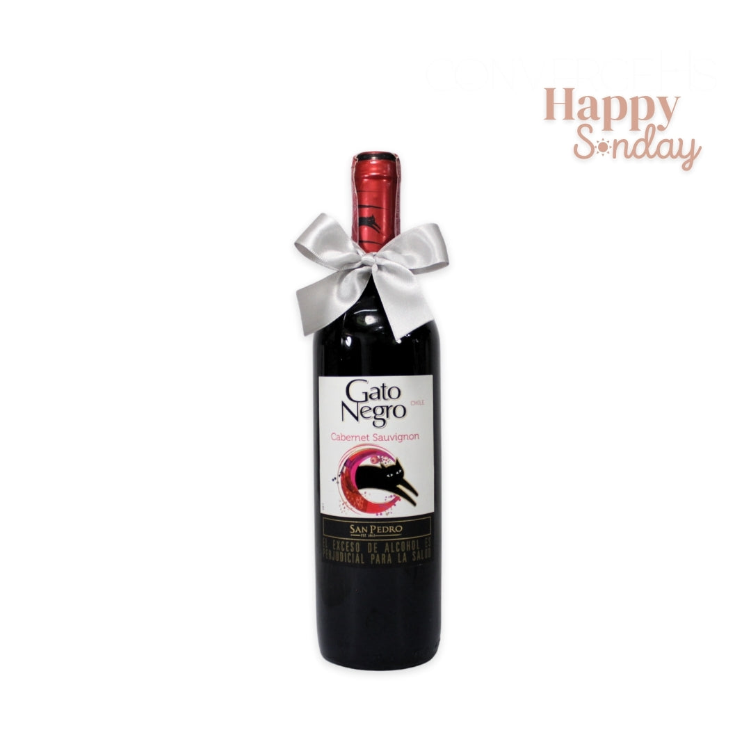 Botella de vino Gato Negro
