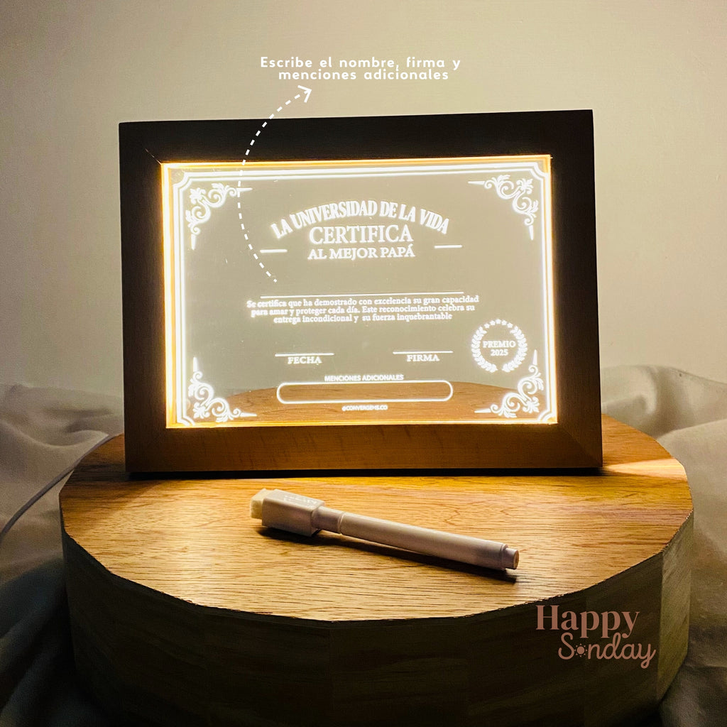 Diploma El mejor papá