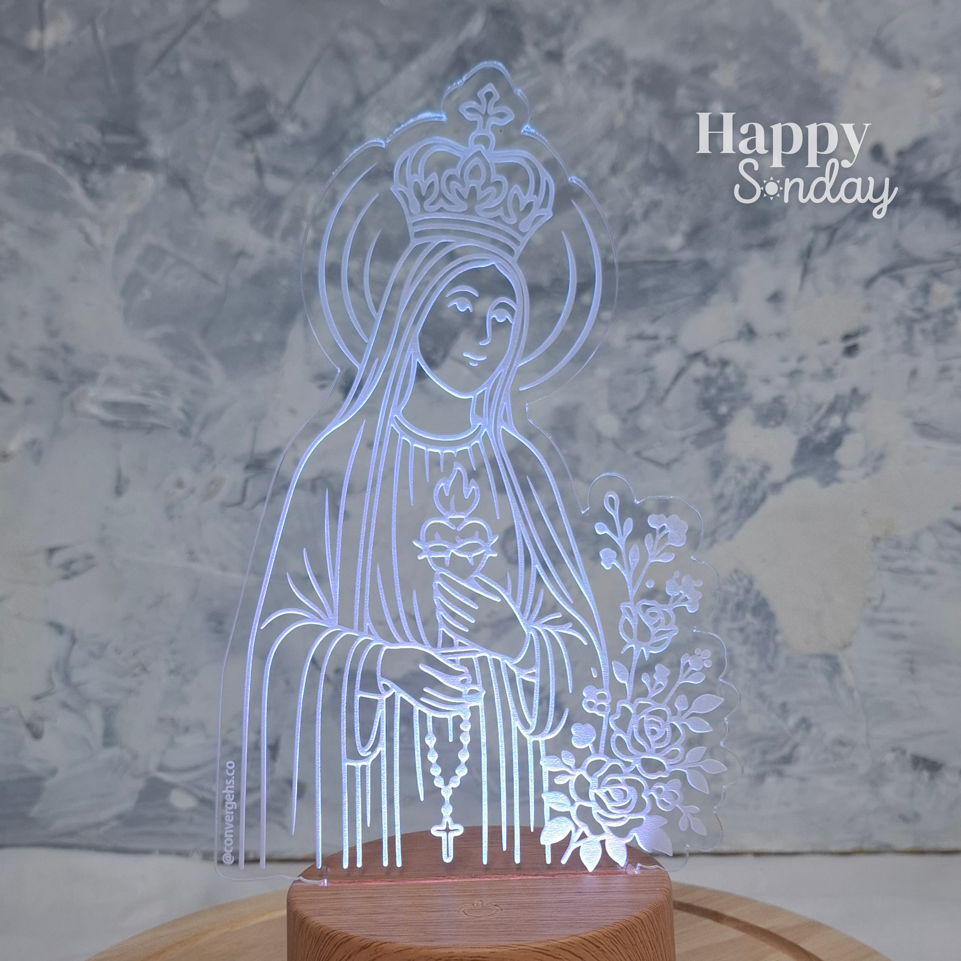 Lámpara Virgen de Fatima