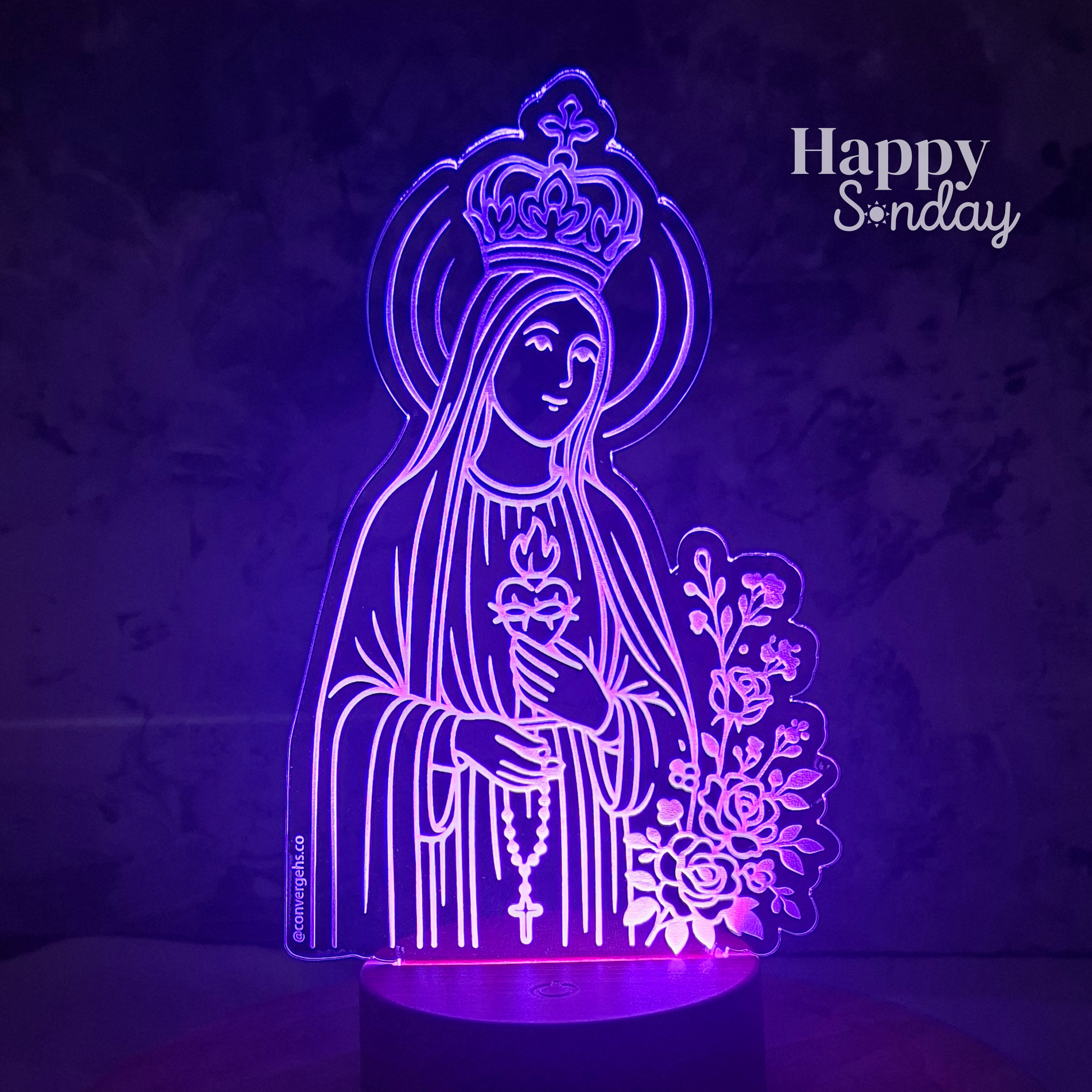 Lámpara Virgen de Fatima